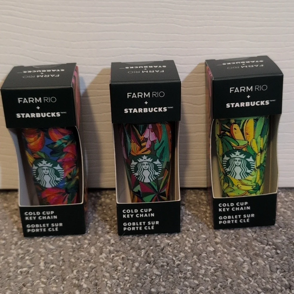 Starbucks x Farm Rio Keychain Bag Charms (Set Of 3)